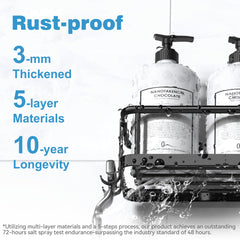 YONO Doucherek Zonder Boren - 6 Doucherekjes - Zwart