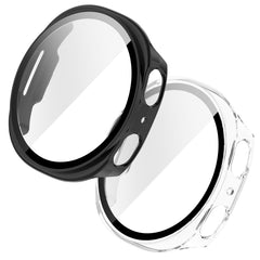 YONO Case geschikt voor Samsung Watch 8 44mm - 2 Stuks - Zwart en Transparant