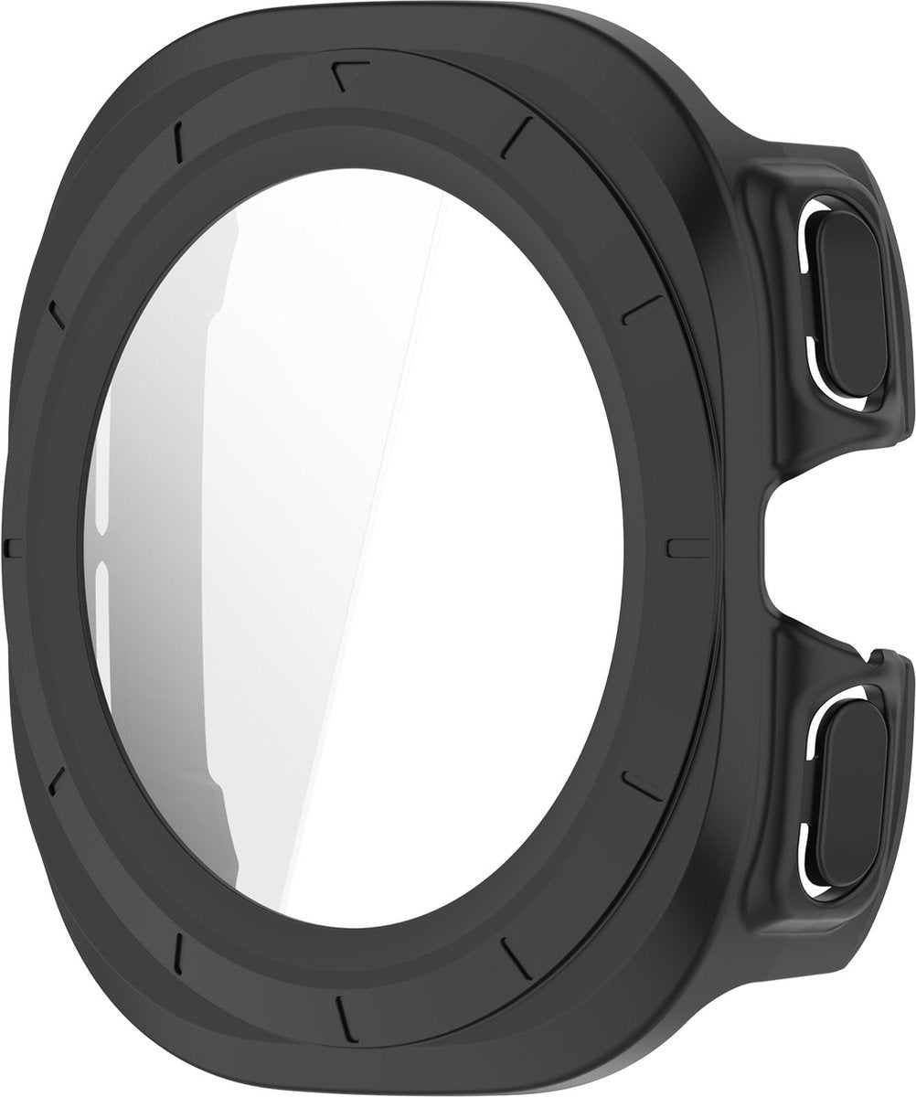 YONO Hoesje geschikt voor Samsung Galaxy Watch Ultra - 47mm - Screen Protector Bumper Case - Zwart