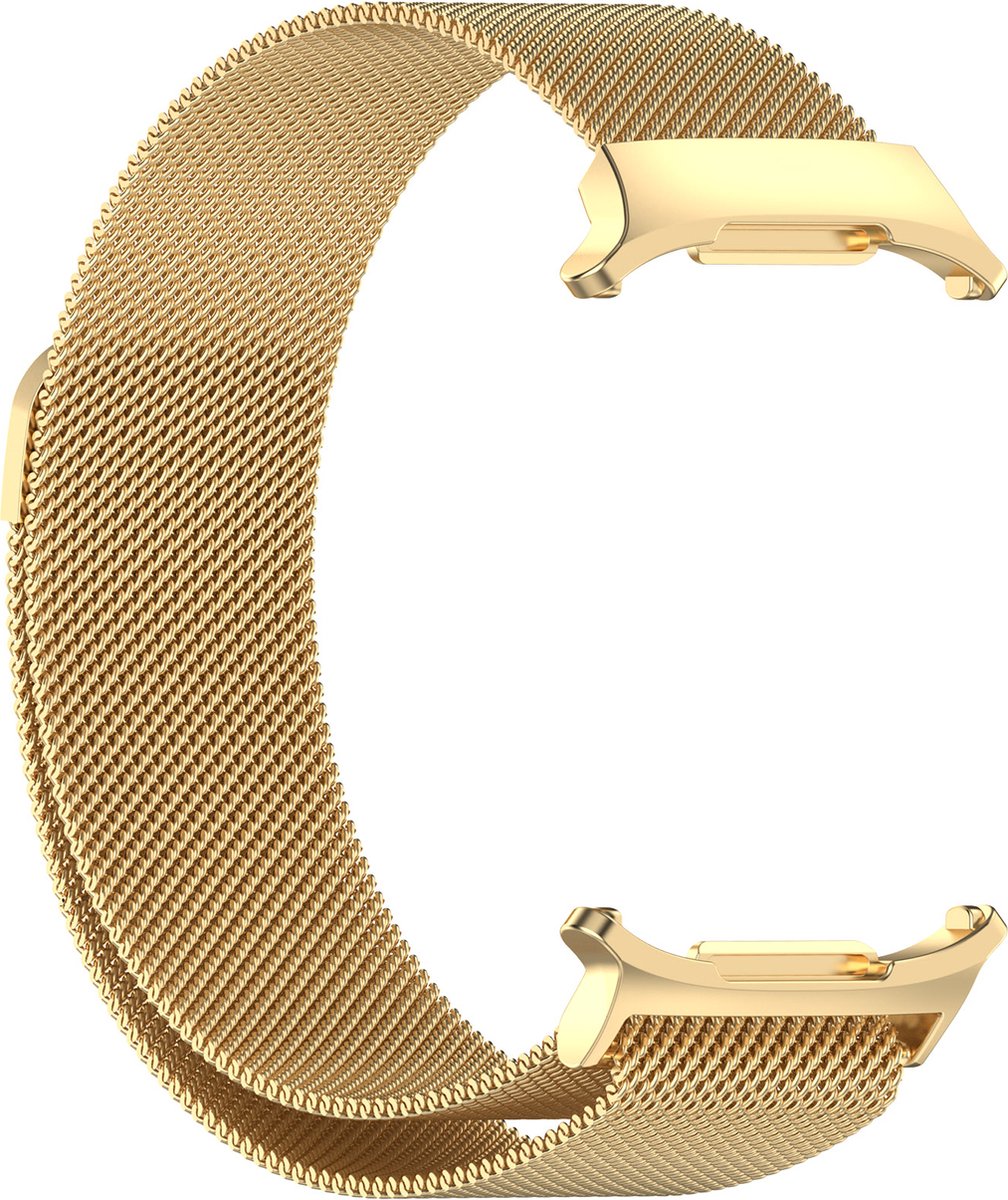 YONO Milanees Bandje geschikt voor Samsung Galaxy Watch Ultra (47mm) - Luxe Milanese Horlogebandje - Goud