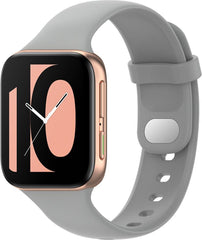 YONO Siliconen Bandje geschikt voor Oppo Watch 41mm – Grijs