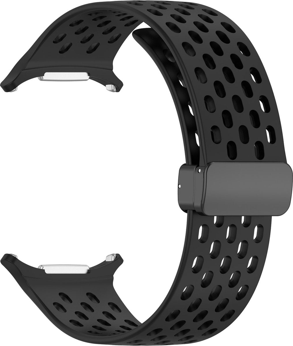 YONO Siliconen Sport Air Bandje geschikt voor Samsung Galaxy Watch Ultra (47mm) - Zwart