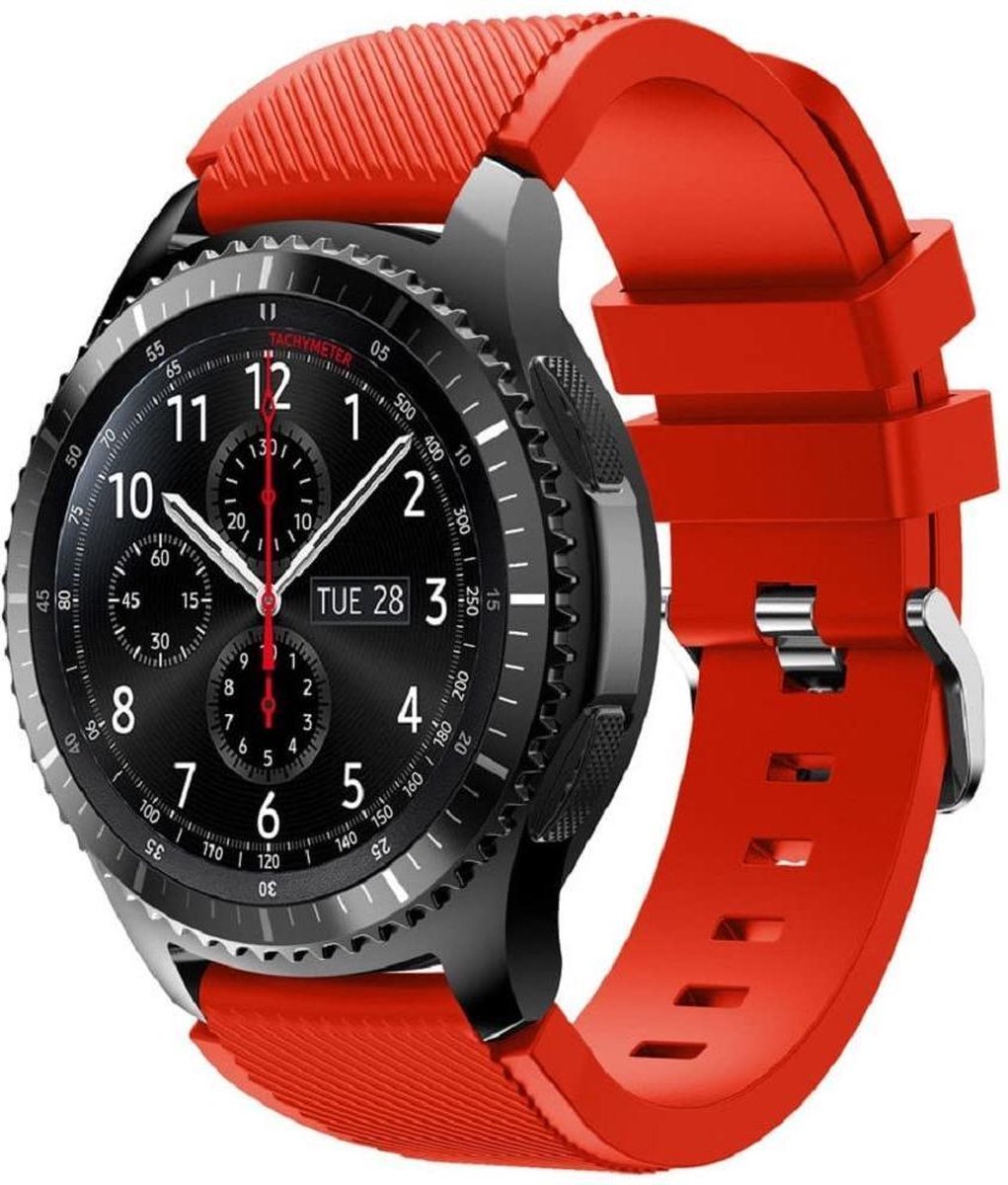 YONO Siliconen Bandjes 22mm - Horlogebandjes geschikt voor Samsung Galaxy Watch 46mm / 3 (45mm) / Gear s3 - Polar Vantage M2 / Grit X - Huawei Watch GT 3 (pro) / 2 - Amazfit GTR - Siliconen – 3 Pack