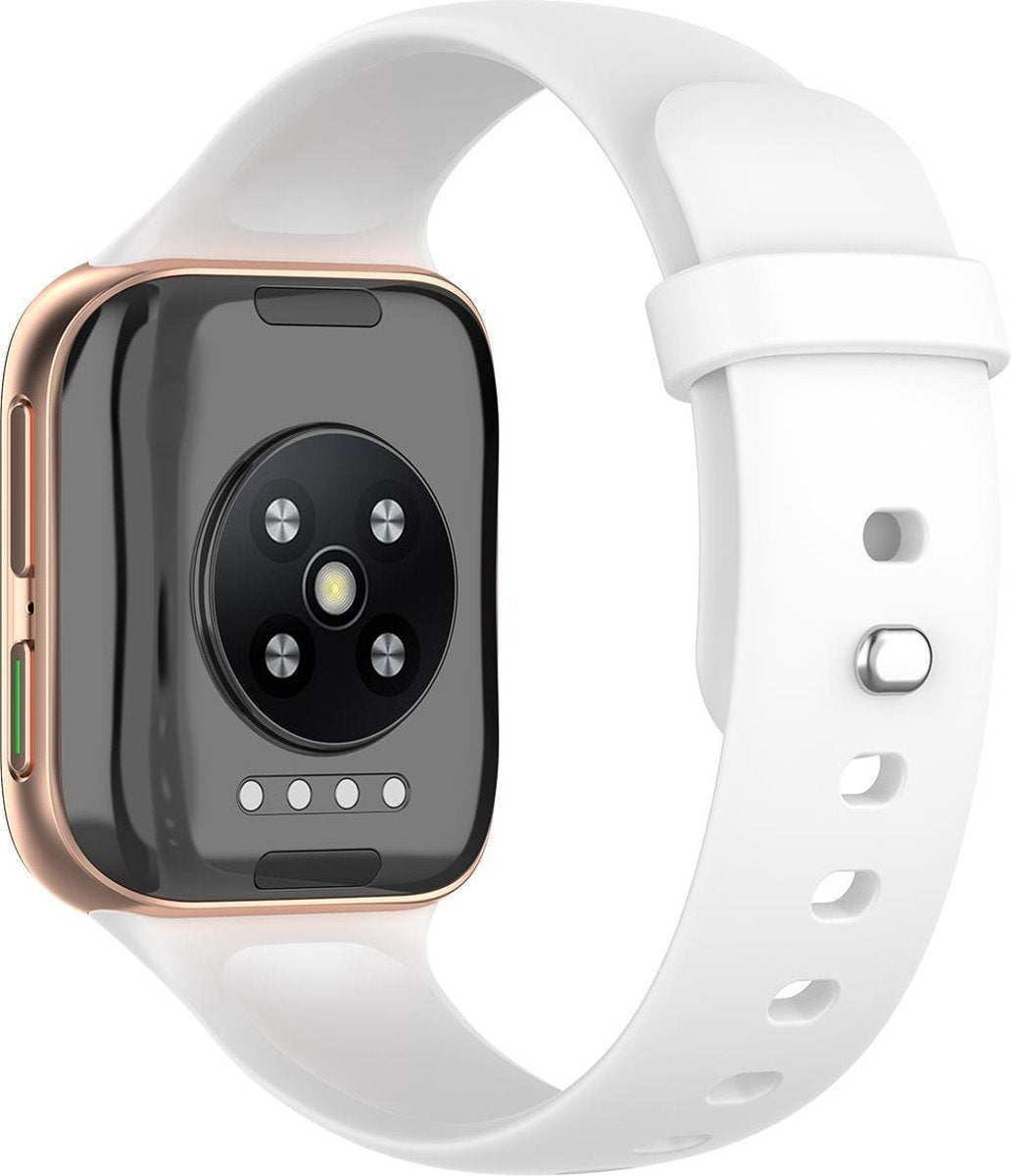 YONO Siliconen Bandje geschikt voor Oppo Watch 46mm – Wit