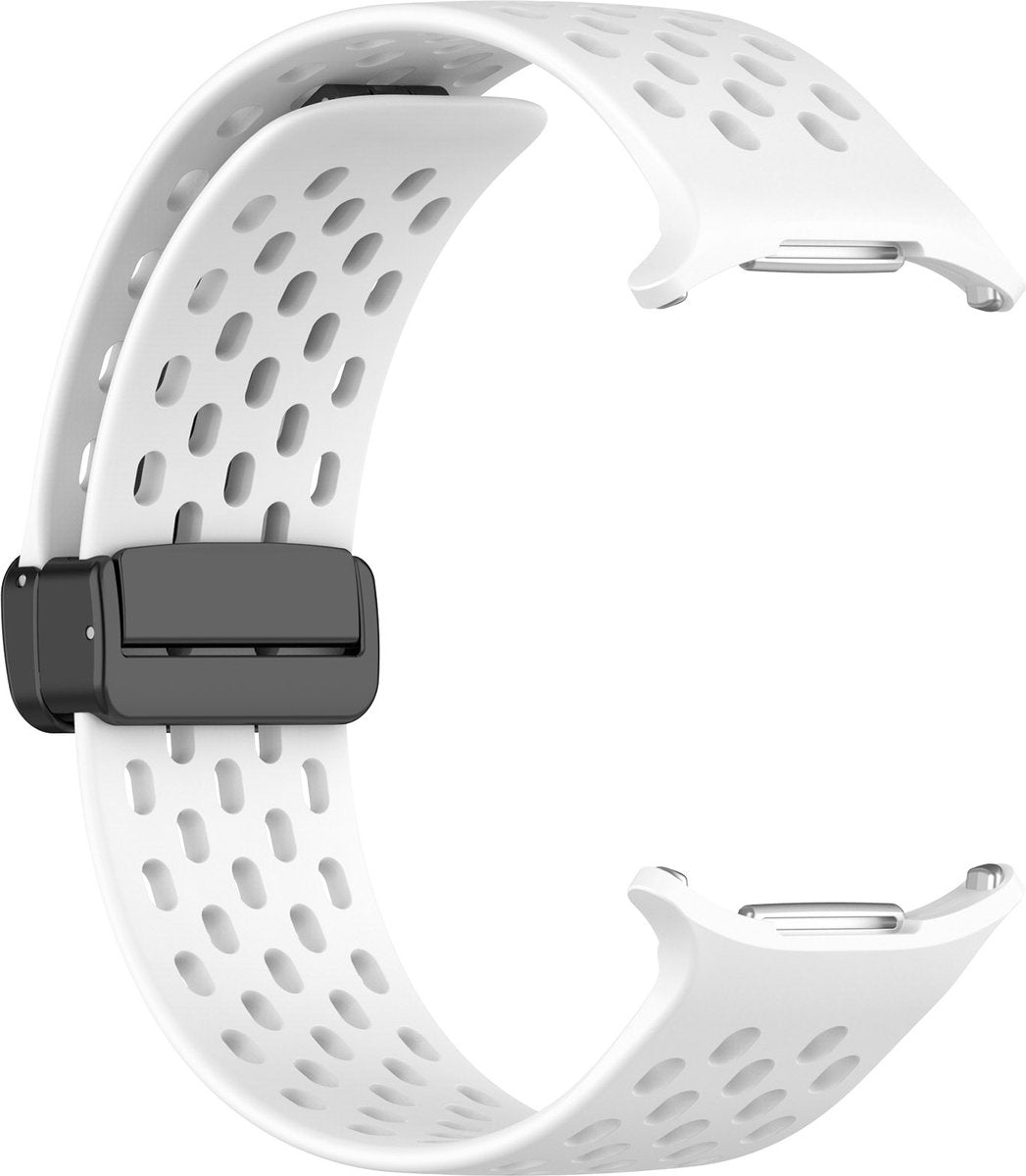 YONO Siliconen Sport Air Bandje geschikt voor Samsung Galaxy Watch Ultra (47mm) - Wit