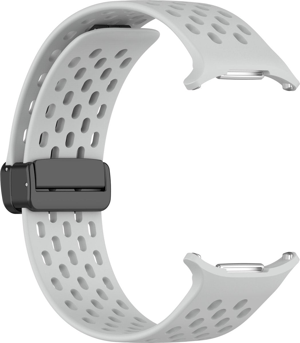 YONO Siliconen Sport Air Bandje geschikt voor Samsung Galaxy Watch Ultra (47mm) - Lichtgrijs