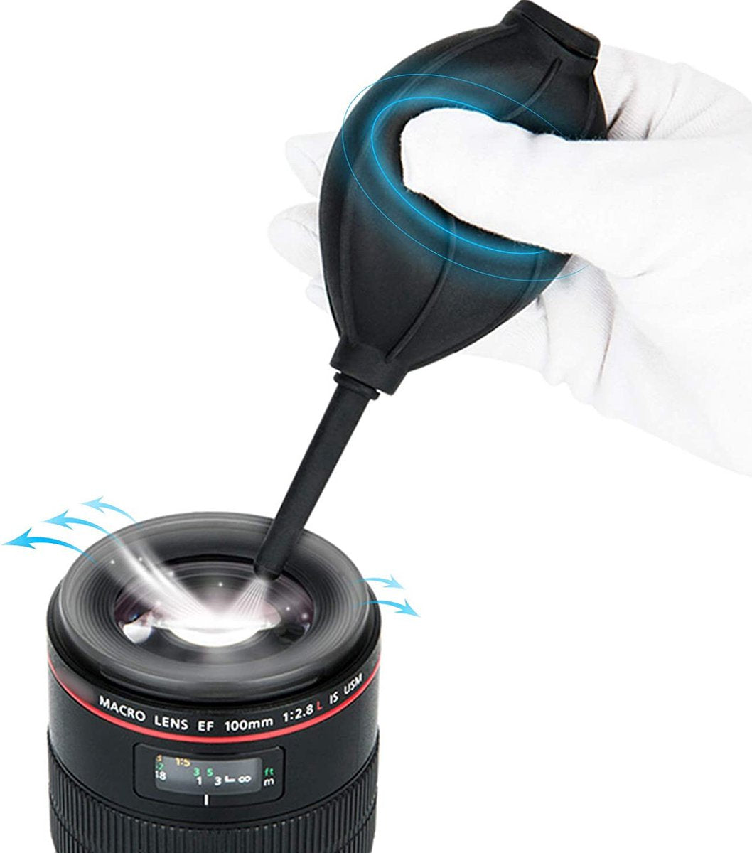 YONO Blaasbalg - Stof Verwijderaar voor Camera Lens en Toetsenbord - Dust Cleaner - Reiniging en Schoonmaken - Zwart