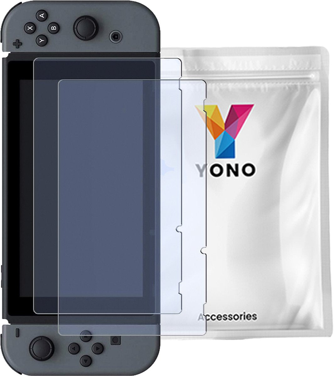 YONO Screen Protector Glas geschikt voor Nintendo Switch - 2 stuks