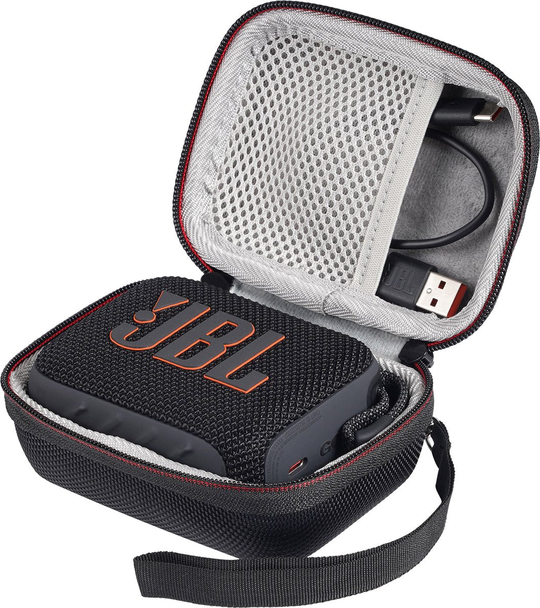 YONO Hard Case geschikt voor JBL Go 4 / 3 - Bescherm Hoesje - Zwart