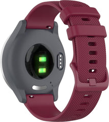 YONO Siliconen Sport Bandje 20mm - Horlogebandje geschikt voor Samsung Galaxy Watch 7 / 6 / 5 / Pro / 4 / 3 / Active 2 - Garmin Approach / Forerunner / Venu 2 Plus / SQ / Vivomove - Polar Ignite / Unite – Huawei - Paars