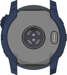 YONO Bumper geschikt voor Garmin Fenix 7X - Siliconen Hoesje - Bescherming Case - Donkerblauw