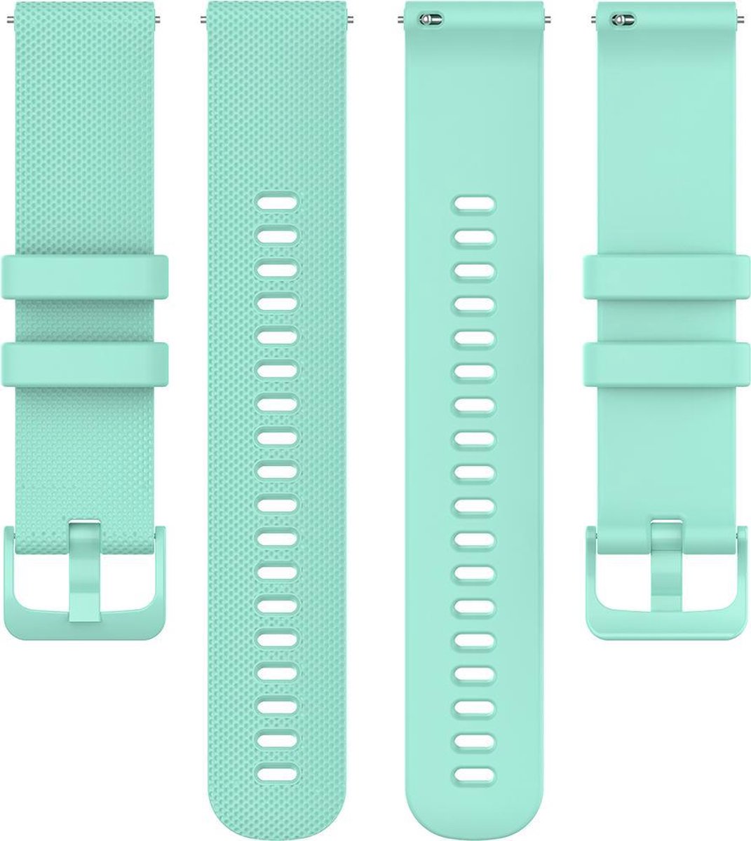 YONO Siliconen Sport Bandje 18mm - Horlogebandje geschikt voor Garmin Vivoactive 4S - Venu 2S - Vivomove 3S - Turquoise