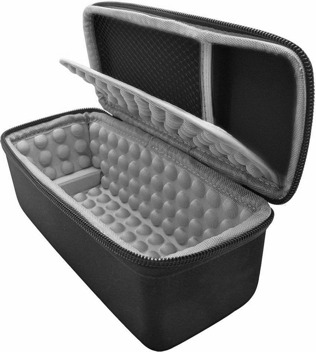 YONO Hoes geschikt voor Sonos Roam - Case Beschermhoes met Accessoires Vak - Zwart