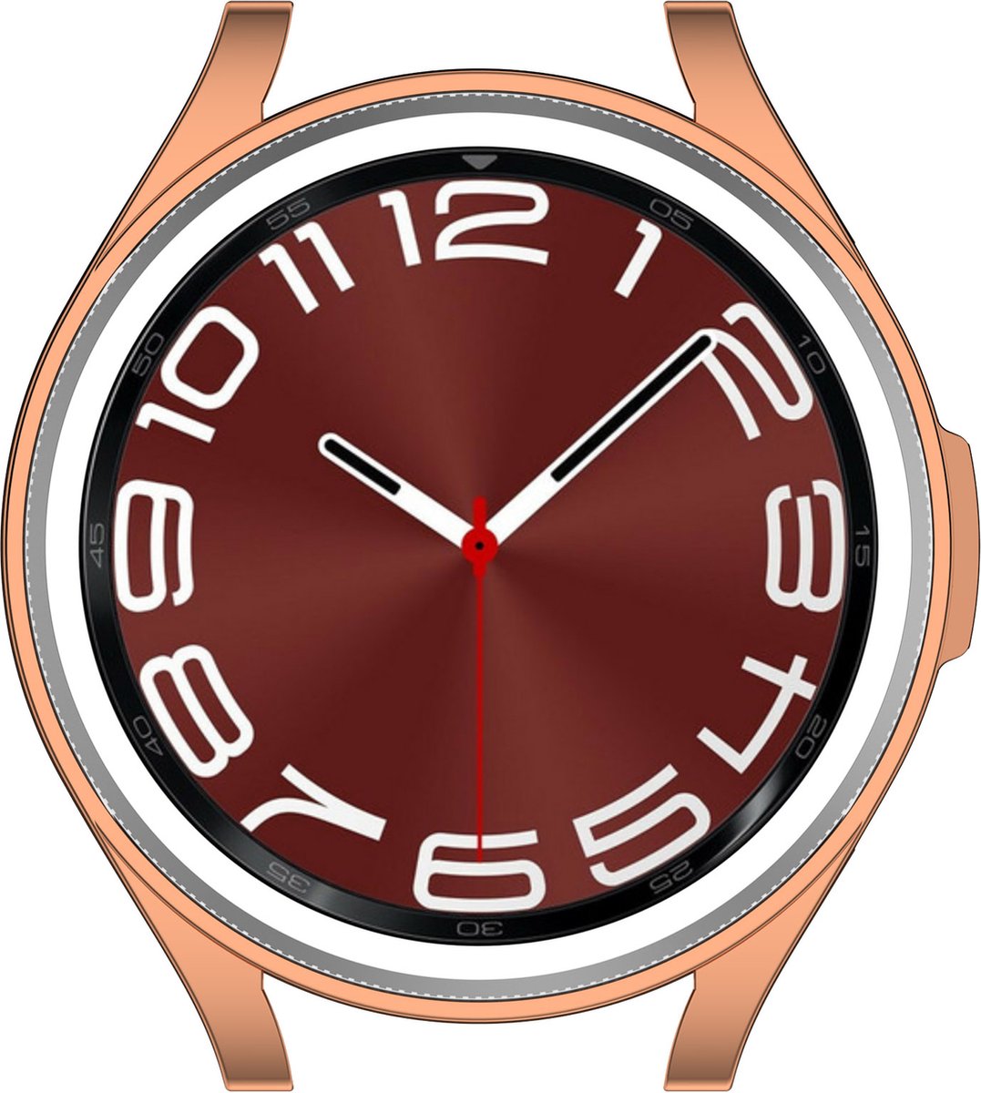 YONO Bumper geschikt voor Samsung Galaxy Watch 6 Classic - 47mm - Hoesje - Case - Rose Gold