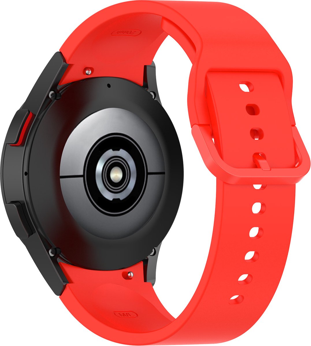 YONO Bandje geschikt voor Samsung Galaxy Watch 6 / 5 / Pro / 4 - Perfect Fit - Rood