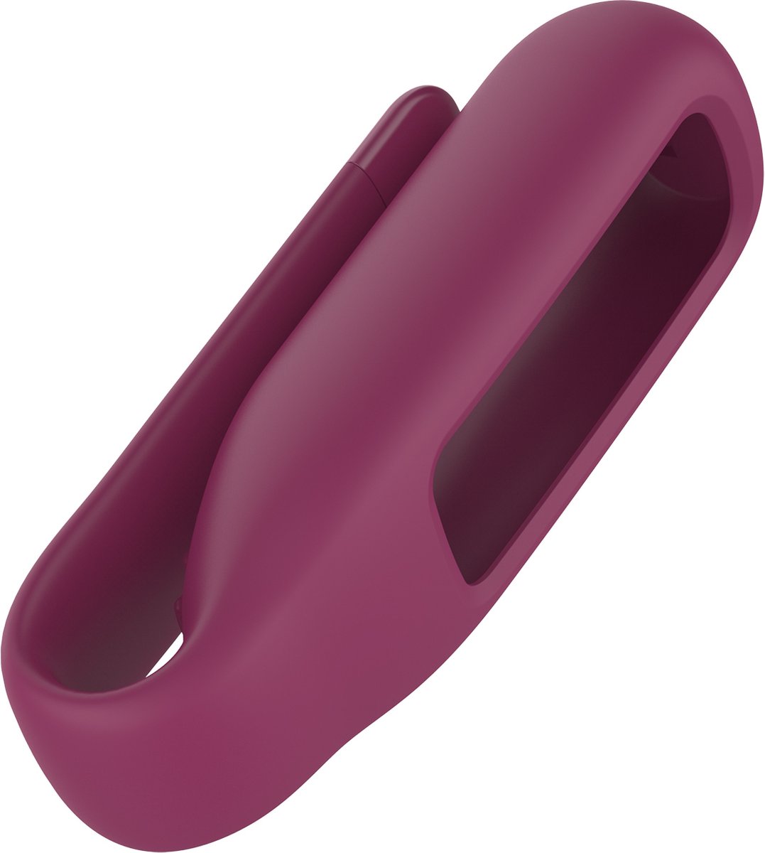 YONO Siliconen Clip Case geschikt voor Fitbit Luxe - Hoesje - Paars