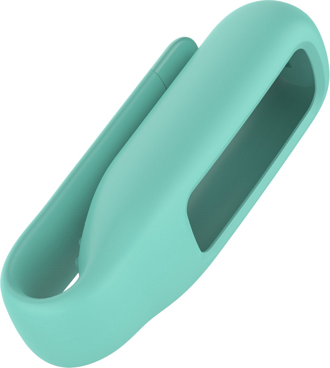 YONO Siliconen Clip Case geschikt voor Fitbit Luxe - Hoesje - Turquoise