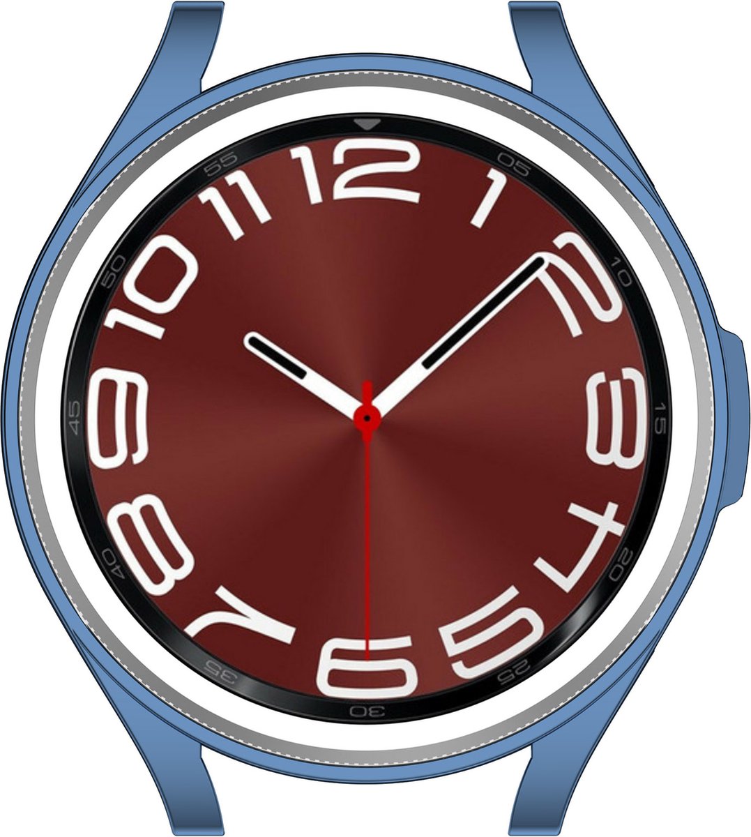 YONO Bumper geschikt voor Samsung Galaxy Watch 6 Classic - 43mm - Hoesje - Case - Blauw