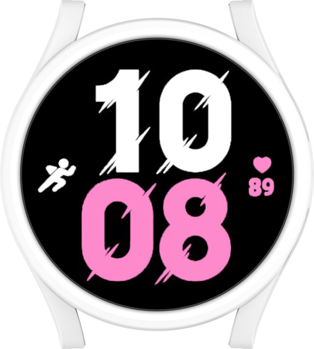 YONO Bumper geschikt voor Galaxy Watch 5 (40 mm) - Hoesje - Full Cover Case - Wit