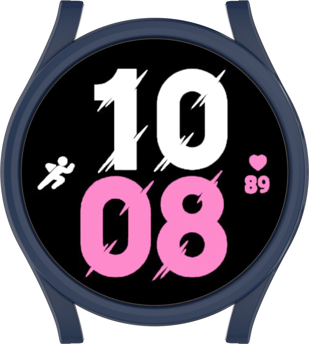 YONO Bumper geschikt voor Galaxy Watch 5 (40 mm) - Hoesje - Full Cover Case - Donkerblauw