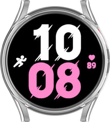 YONO Bumper geschikt voor Galaxy Watch 5 (44 mm) - Hoesje - Full Cover Case - Transparant