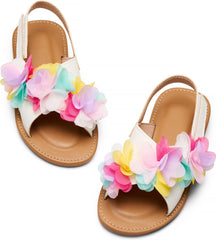 YONO Sandalen Meisje - Open Zomer Schoenen Meisjes - Wit - Maat 27