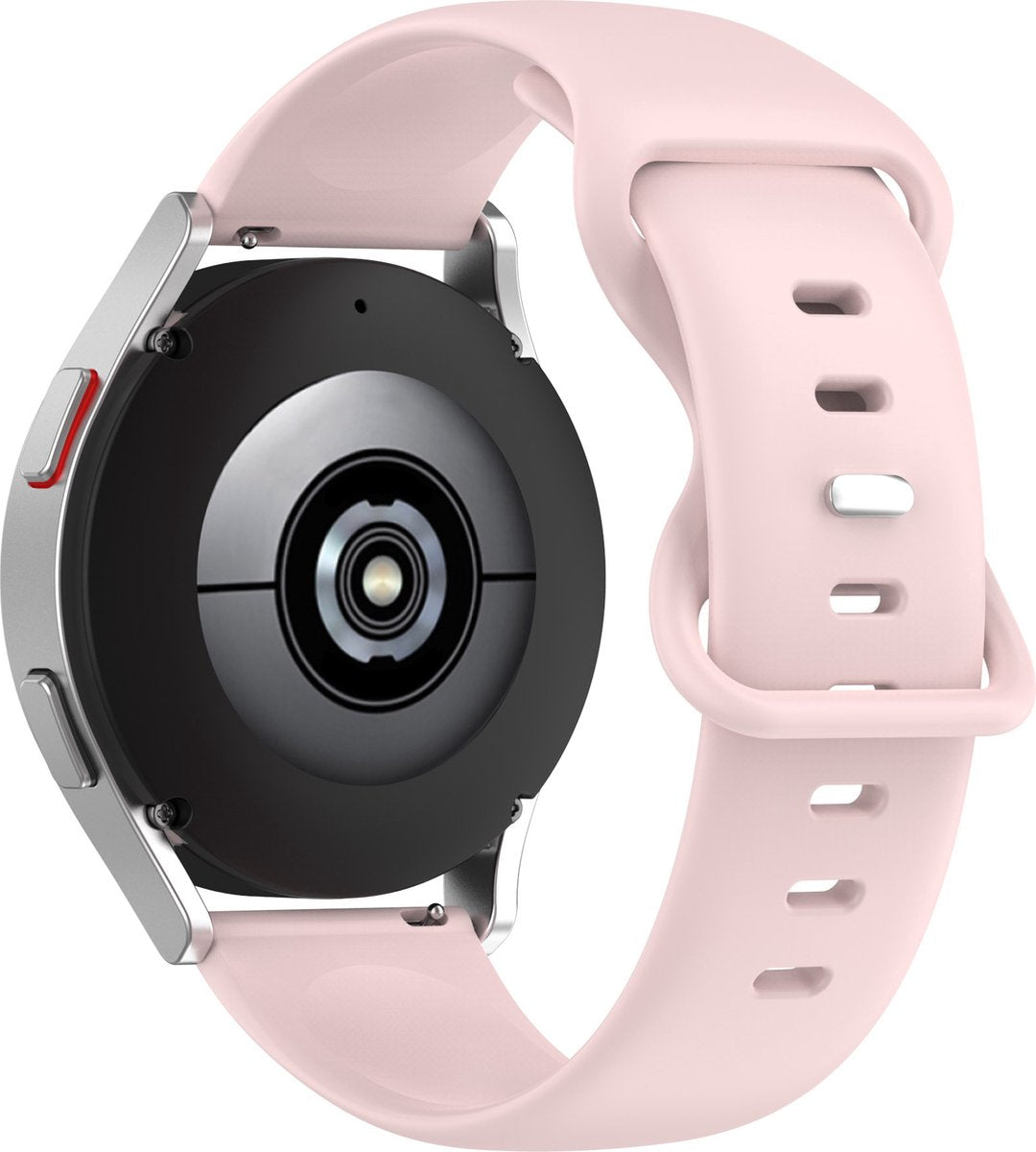 YONO Siliconen Soft Bandje 22mm - Horlogebandje geschikt voor Samsung Galaxy Watch 46mm / 3 (45mm) / Gear s3 - Polar Vantage M2 / Grit X - Huawei Watch GT 3 (pro) / 2 - Amazfit GTR - Lichtroze - Small