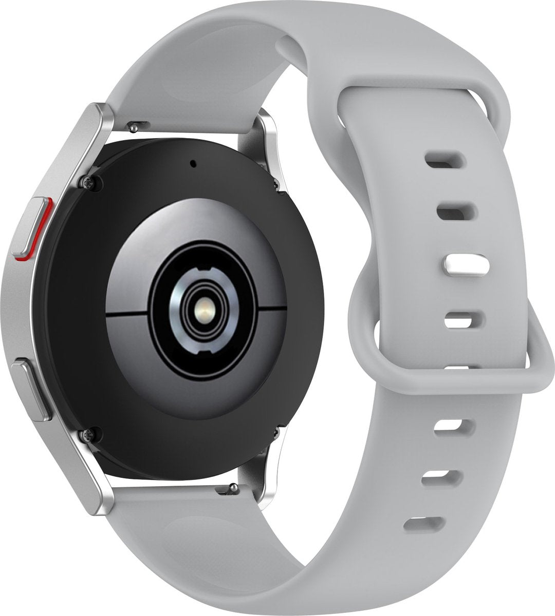 YONO Siliconen Soft Bandje 22mm - Horlogebandje geschikt voor Samsung Galaxy Watch 46mm / 3 (45mm) / Gear s3 - Polar Vantage M2 / Grit X - Huawei Watch GT 3 (pro) / 2 - Amazfit GTR - Grijs - Large