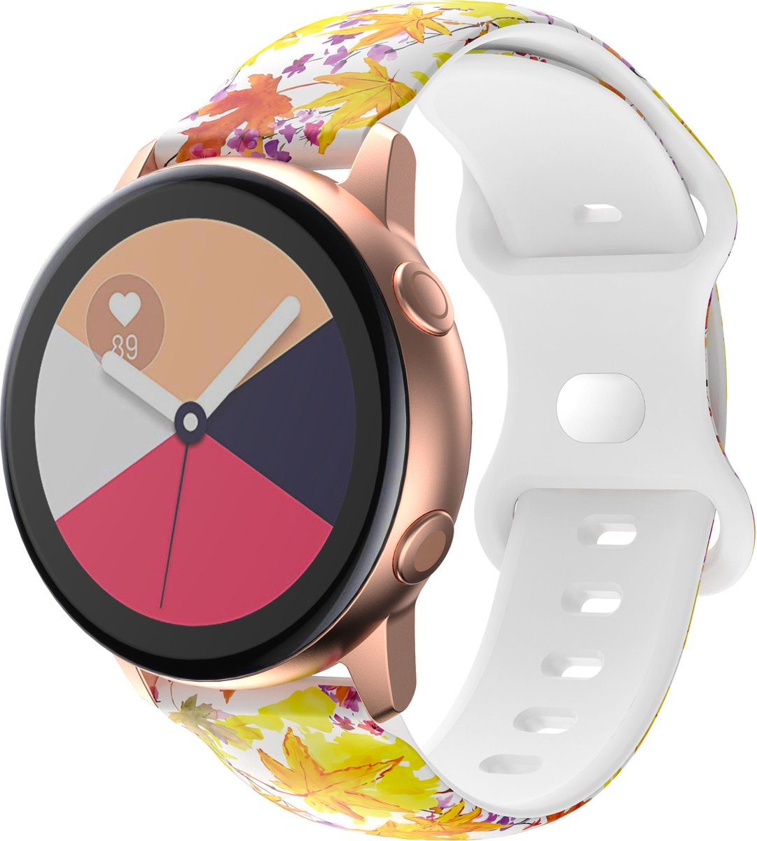 YONO Special Sport Bandje 20mm - Horlogebandje geschikt voor Samsung Galaxy Watch 7/6/5 / Pro / 4 / 3 / Active 2 - Garmin Approach / Forerunner / Venu 2 Plus / SQ / Vivomove - Polar Ignite / Unite – Huawei - Fall