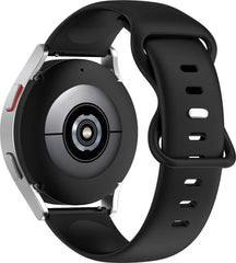 YONO Siliconen Soft Bandje 22mm - Horlogebandje geschikt voor Samsung Galaxy Watch 46mm / 3 (45mm) / Gear s3 - Polar Vantage M2 / Grit X - Huawei Watch GT 3 (pro) / 2 - Amazfit GTR - Zwart - Large