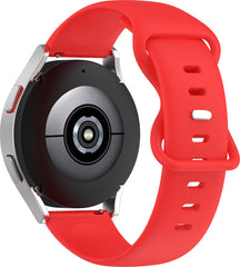 YONO Siliconen Soft Bandje 22mm - Horlogebandje geschikt voor Samsung Galaxy Watch 46mm / 3 (45mm) / Gear s3 - Polar Vantage M2 / Grit X - Huawei Watch GT 3 (pro) / 2 - Amazfit GTR - Rood - Large