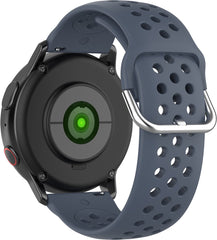 YONO Sport Air Bandje 20mm - Horlogebandje geschikt voor Samsung Galaxy Watch 7/6/5 / Pro / 4 / 3 / Active 2 - Garmin Approach / Forerunner / Venu 2 Plus / SQ / Vivomove - Polar Ignite / Unite – Huawei - Donkergrijs