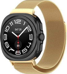 YONO Milanees Bandje geschikt voor Samsung Galaxy Watch Ultra (47mm) - Luxe Milanese Horlogebandje - Goud