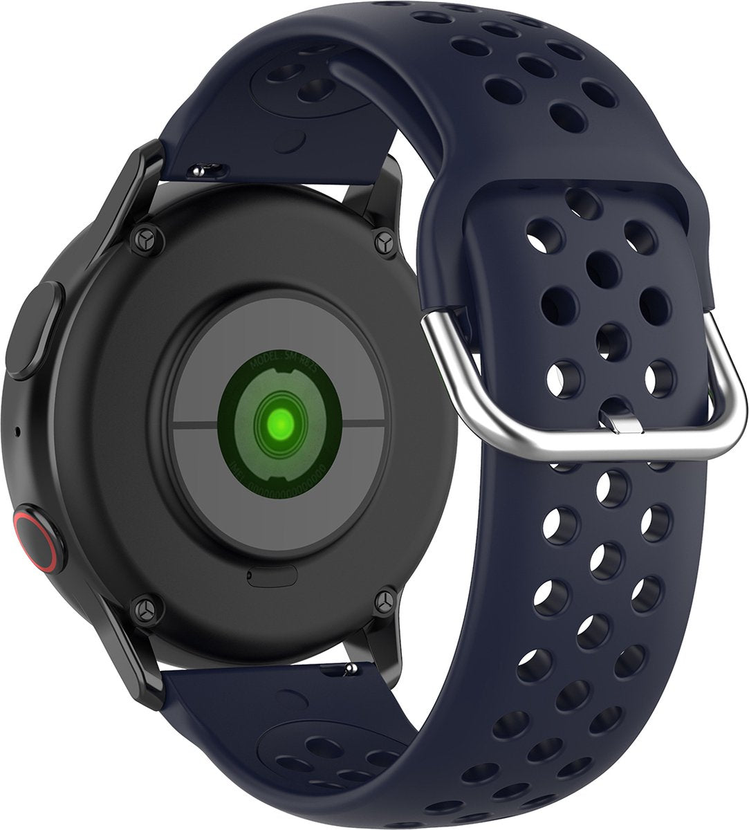 YONO Sport Air Bandje 20mm - Horlogebandje geschikt voor Samsung Galaxy Watch 7/6/5 / Pro / 4 / 3 / Active 2 - Garmin Approach / Forerunner / Venu 2 Plus / SQ / Vivomove - Polar Ignite / Unite – Huawei - Donkerblauw