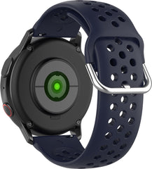 YONO Sport Air Bandje 20mm - Horlogebandje geschikt voor Samsung Galaxy Watch 7/6/5 / Pro / 4 / 3 / Active 2 - Garmin Approach / Forerunner / Venu 2 Plus / SQ / Vivomove - Polar Ignite / Unite – Huawei - Donkerblauw