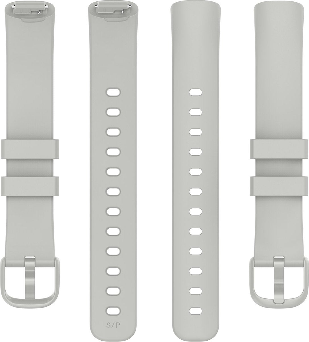 YONO Siliconen Bandje geschikt voor Fitbit Inspire 3 - Grijs - Small