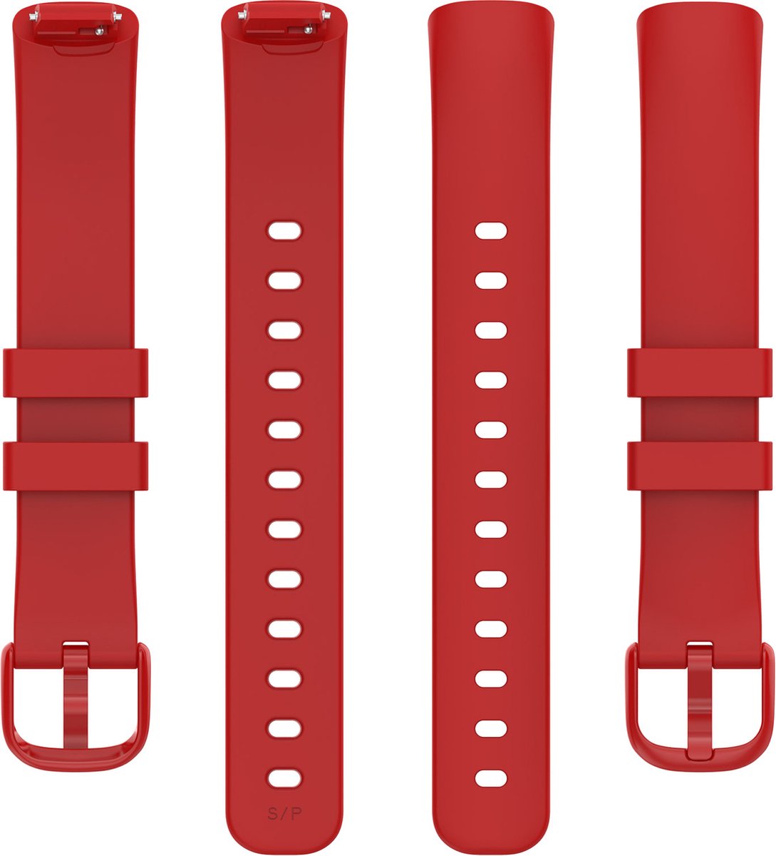 YONO Siliconen Bandje geschikt voor Fitbit Inspire 3 - Rood - Large