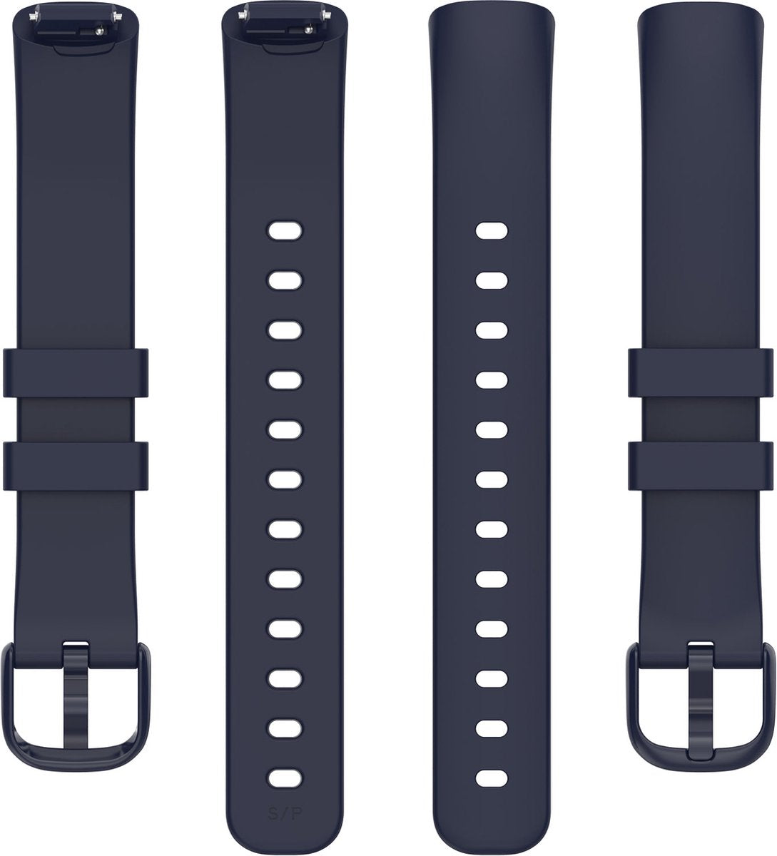 YONO Siliconen Bandje geschikt voor Fitbit Inspire 3 - Donkerblauw - Small