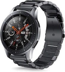 YONO Schakel Bandje 20mm - Luxe Stalen Horlogebandje geschikt voor Samsung Galaxy Watch 7 / 6 / 5 / Pro / 4 / 3 / Active 2 - Polar Ignite / Unite – Huawei - Zwart