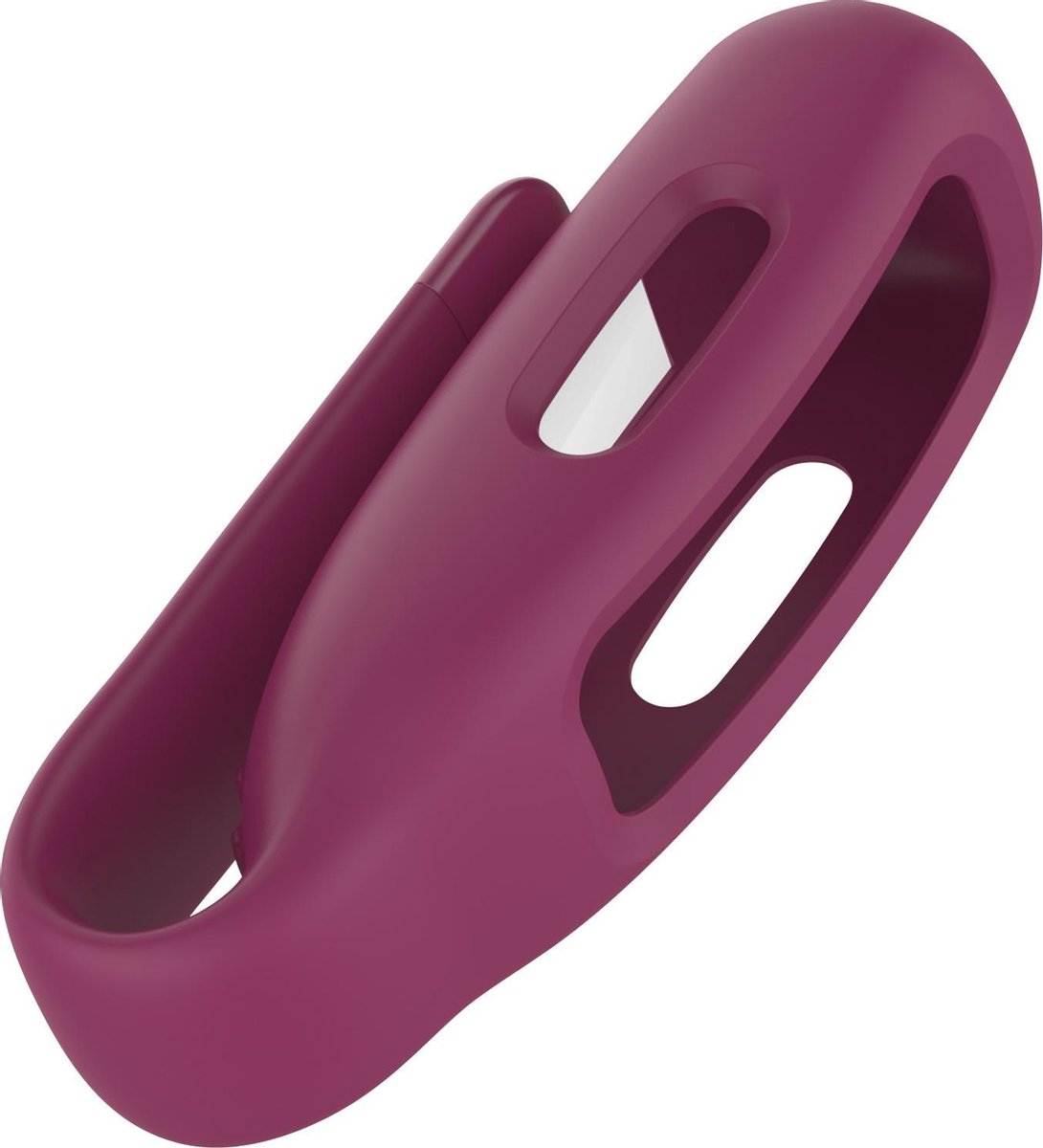 YONO Siliconen Clip geschikt voor Fitbit Inspire 2 / Ace 3 - Donkerrood