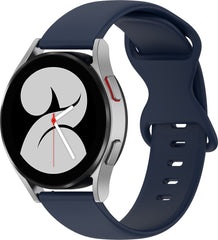 YONO Siliconen Soft Bandje 22mm - Horlogebandje geschikt voor Samsung Galaxy Watch 46mm / 3 (45mm) / Gear s3 - Polar Vantage M2 / Grit X - Huawei Watch GT 3 (pro) / 2 - Amazfit GTR - Donkerblauw - Small