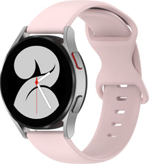 YONO Siliconen Soft Bandje 22mm - Horlogebandje geschikt voor Samsung Galaxy Watch 46mm / 3 (45mm) / Gear s3 - Polar Vantage M2 / Grit X - Huawei Watch GT 3 (pro) / 2 - Amazfit GTR - Lichtroze - Small
