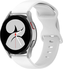 YONO Siliconen Soft Bandje 22mm - Horlogebandje geschikt voor Samsung Galaxy Watch 46mm / 3 (45mm) / Gear s3 - Polar Vantage M2 / Grit X - Huawei Watch GT 3 (pro) / 2 - Amazfit GTR - Wit - Large
