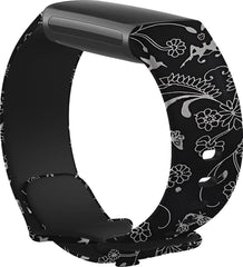 YONO Special Siliconen Bandje geschikt voor Fitbit Charge 5 / 6 - Bloemen - Large