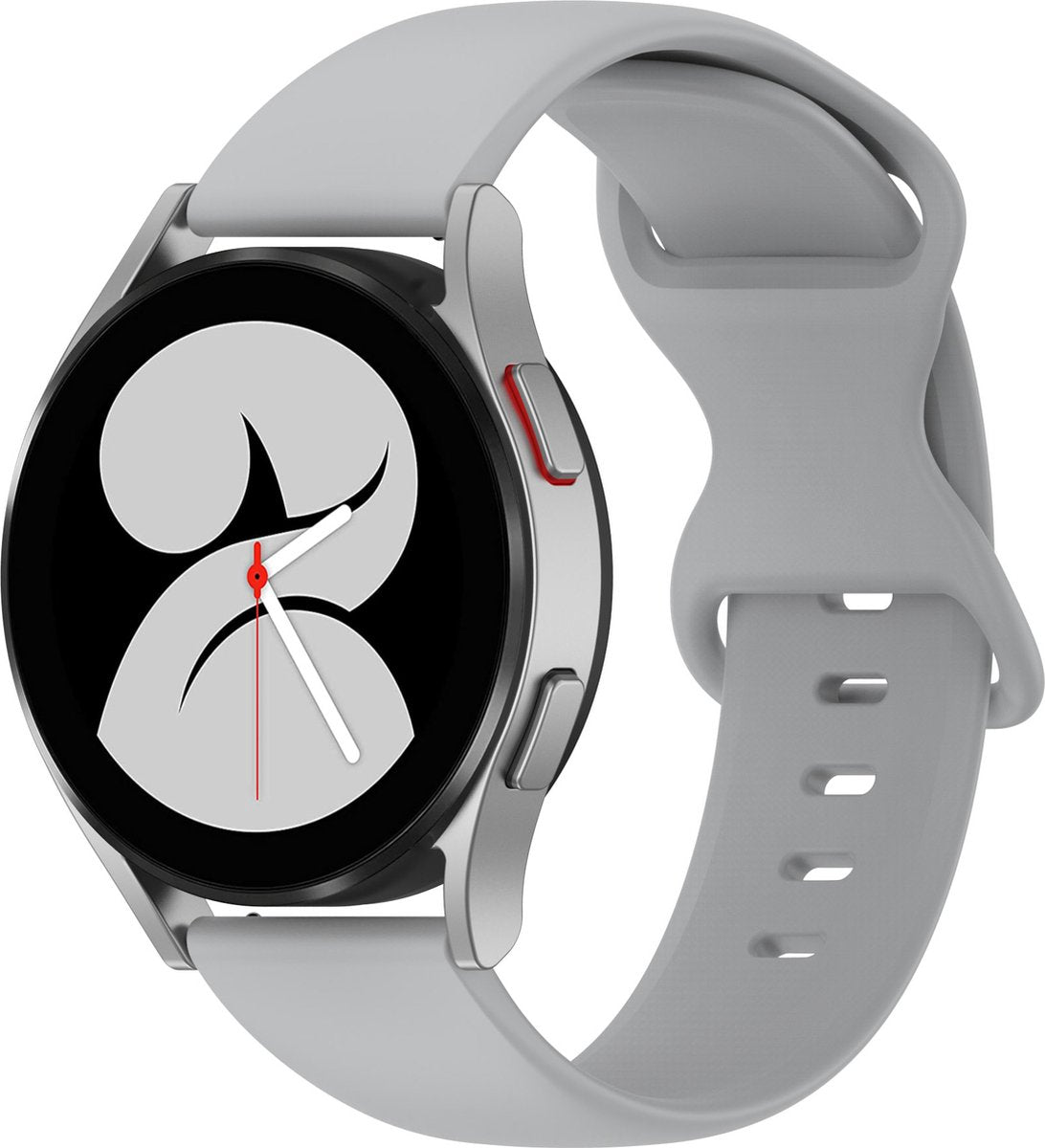 YONO Siliconen Soft Bandje 22mm - Horlogebandje geschikt voor Samsung Galaxy Watch 46mm / 3 (45mm) / Gear s3 - Polar Vantage M2 / Grit X - Huawei Watch GT 3 (pro) / 2 - Amazfit GTR - Grijs - Large