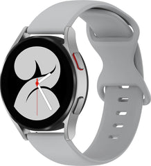 YONO Siliconen Soft Bandje 22mm - Horlogebandje geschikt voor Samsung Galaxy Watch 46mm / 3 (45mm) / Gear s3 - Polar Vantage M2 / Grit X - Huawei Watch GT 3 (pro) / 2 - Amazfit GTR - Grijs - Large