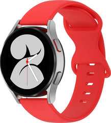 YONO Siliconen Soft Bandje 22mm - Horlogebandje geschikt voor Samsung Galaxy Watch 46mm / 3 (45mm) / Gear s3 - Polar Vantage M2 / Grit X - Huawei Watch GT 3 (pro) / 2 - Amazfit GTR - Rood - Large