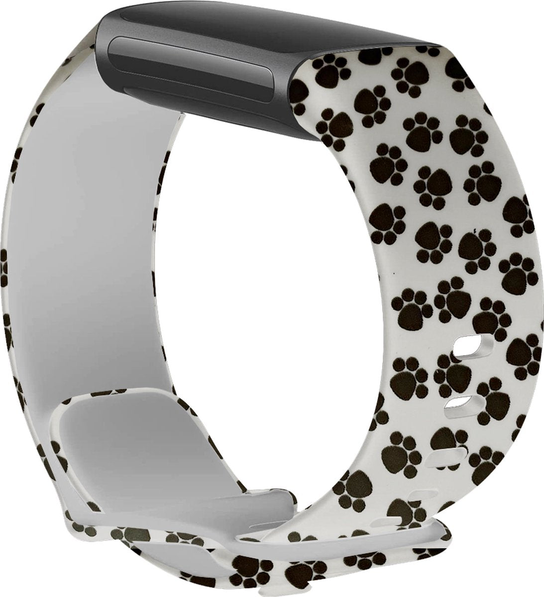 YONO Special Siliconen Bandje geschikt voor Fitbit Charge 5 / 6 - Pootjes - Small