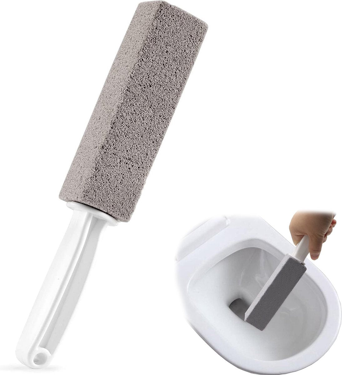 YONO Puimsteen voor WC Schoonnmaken - Toilet Reiniging Ontkalken - Pumice Stone Toiletblok - 2 Stuks