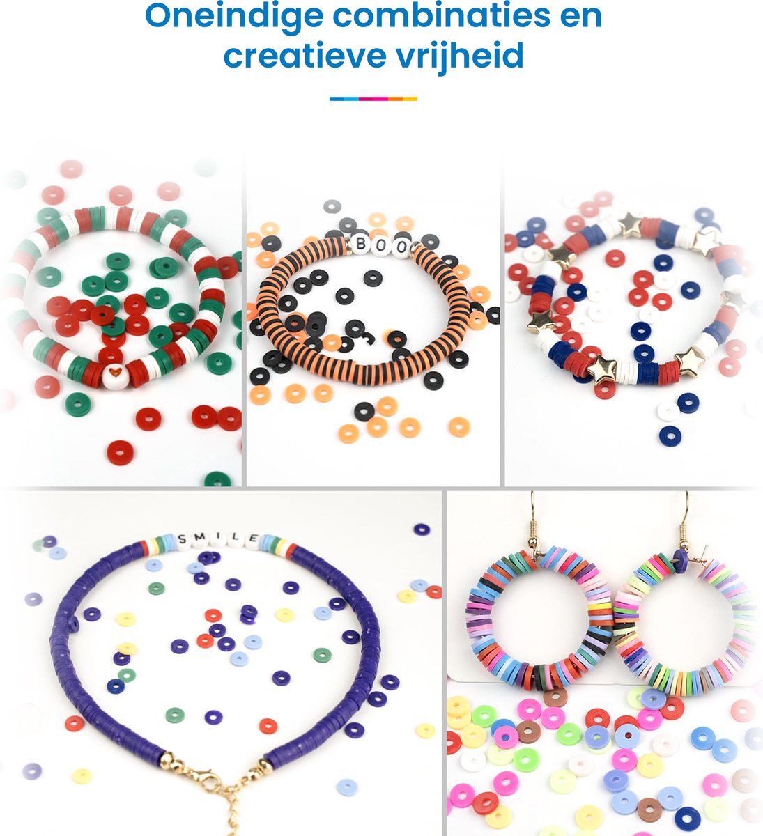 YONO Kralen Set Kinderen XL - Sieraden Maken Pakket - Kettingen / Armbanden / Oorbellen - 6000-delig